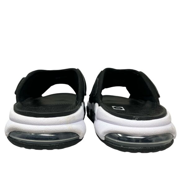 Nike Air Sandals Mens 12 Black White More Uptempo Slide Cushioned Gym FJ2708-001 main image 4
